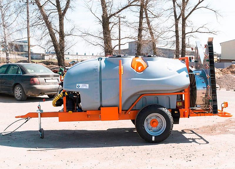 Опрыскиватель садовый прицепной, объем 2000 литров, приставка Колонна 2.0 фото 6