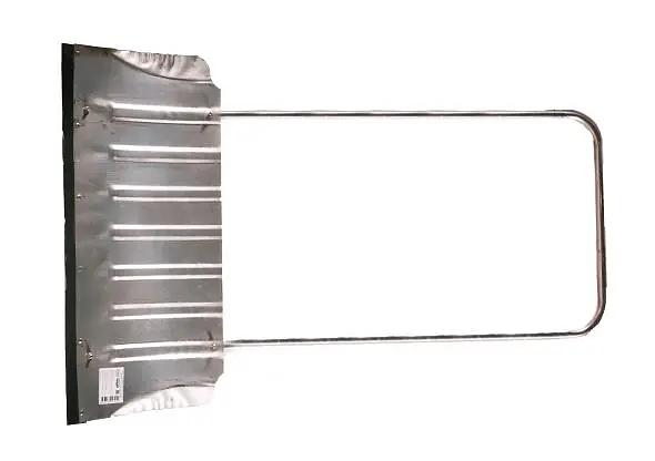 Движок алюминиевый формованный малый 750х330 мм с металлической планкой, арт.СНЕГ-04.24 ОПТ фото 1