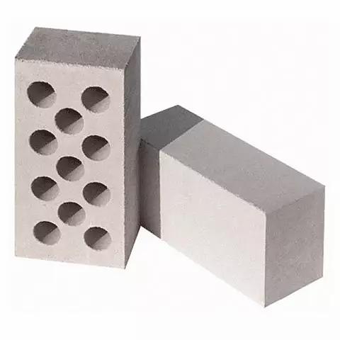 Кирпич силикатный лицевой одинарный белый односторонняя околка Пензенский фото 1