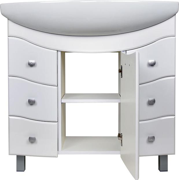 Тумба Элегант 75 DORATIZ 9911.009, белая, под умывальник Элеганс 75 фото 3