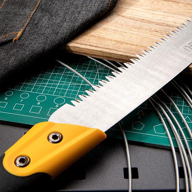 Садовая пила Deli DL580933 330мм, сталь 65MN, шаг зубьев 7 TPI, обрезиненая ручка, шлифовка зубов с 3-х сторон, двухрядное распределение кромок фото 2