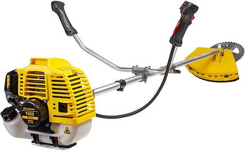 CHAMPION Триммер Т433 { разъемн.прям. 1,25кВт 42,7см? 7,2кг HT21+40/255/25,4 U-ручка легк.старт } фото 2