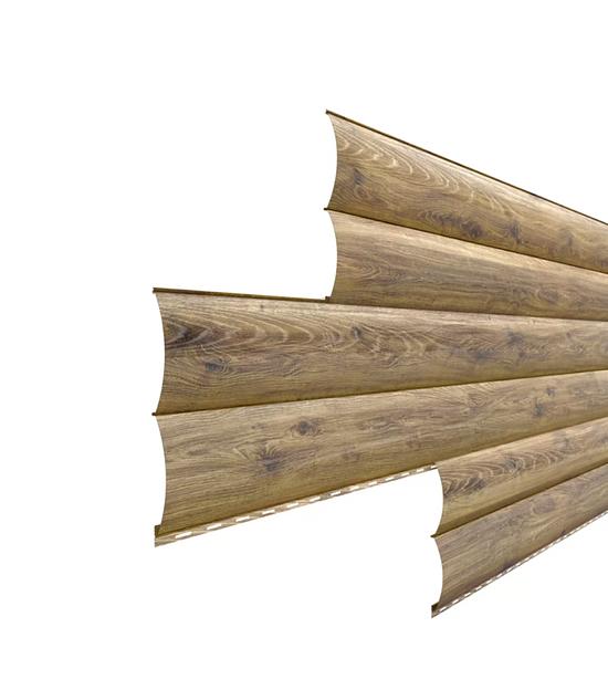 Стальной сайдинг «Бревно» покрытие под дерево ОПТ фото 1