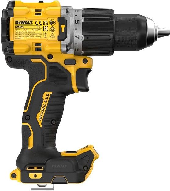 Дрель-шуруповерт DeWalt DCD805H2T аккум. патрон:быстрозажимной (кейс в комплекте) фото 4
