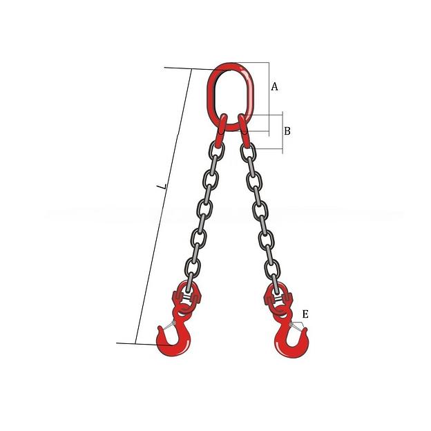 Строп цепной двухветвевой 2СЦ (8 класс прочности) фото 1