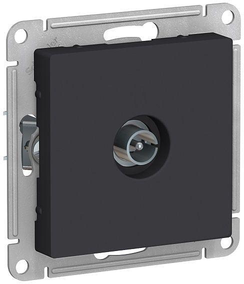 Розетка телев. Schneider Electric AtlasDesign ATN001093 скрыт. IP20 карбон (упак.:1шт) фото 1