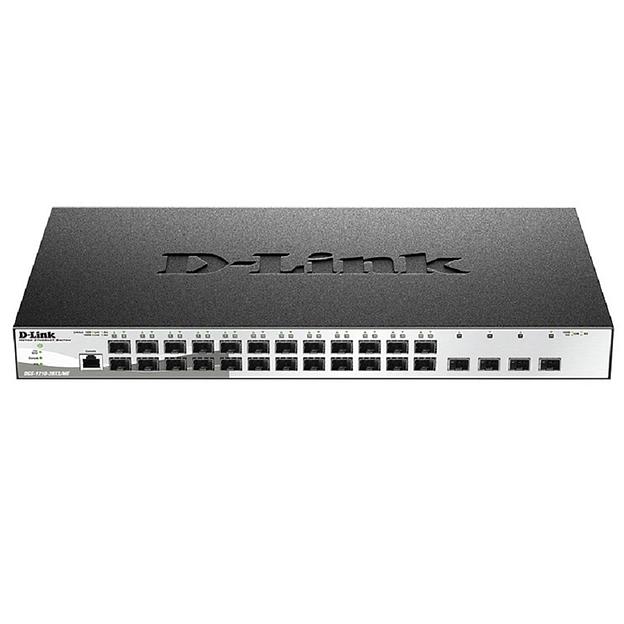 D-Link DGS-1210-28XS/ME/B2A Управляемый L2 коммутатор с 24 портами 100/1000Base-X SFP и 4 портами 10GBase-X SFP+ фото 1