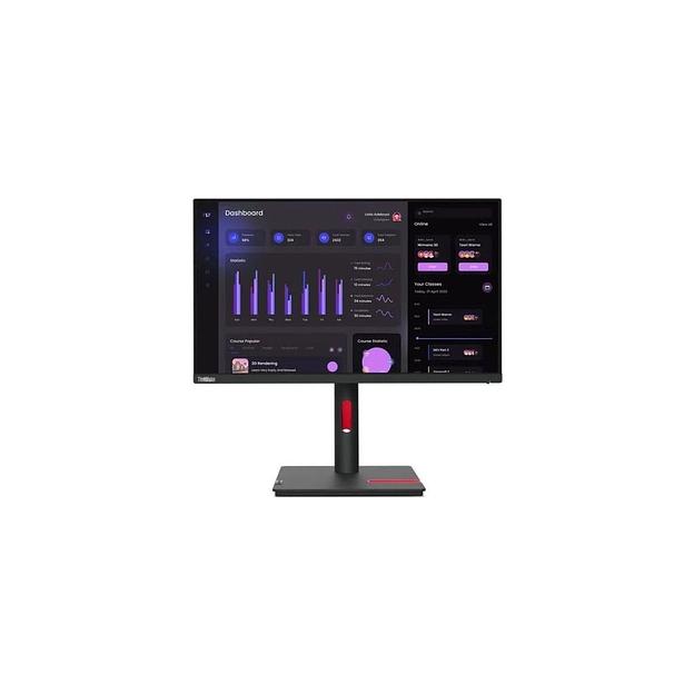 23.8" Монитор Lenovo ThinkVision T24i-30, 1920x1080, IPS, 1хHDMI, 1хDP, черный [63cfmatxuk] фото 1