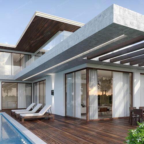 Террасная доска «Термоясень» опт фото 1