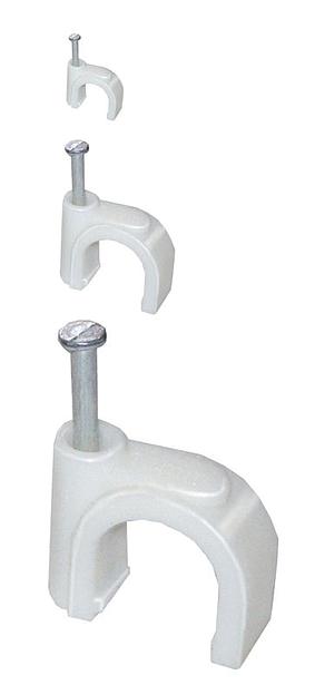 Iek USK11-08-100 Скоба 8мм круглая пластиковая (100шт) фото 1