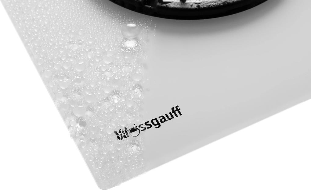 Газовая варочная поверхность Weissgauff HGG 640 WG Nano белый фото 8