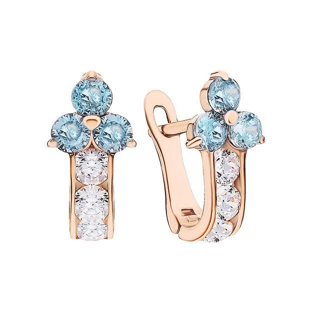 Золотые детские серьги «Эдем» С007 фото 2