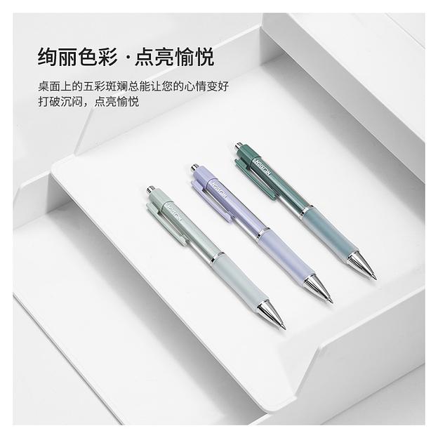 Ручка гелев. Deli Nusign NS645 ассорти черные линия 0.5мм фото 5