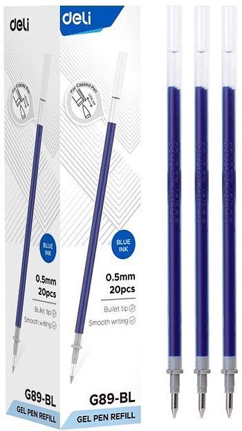 Стержень для гелевых ручек Deli EG89-BL 0.5мм синий блистер фото 1