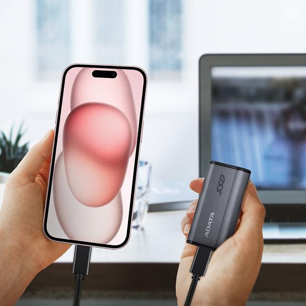 Внешний SSD диск ADATA SE880 2TB Серый фото 8