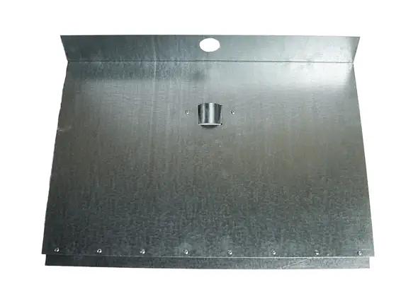 Лопата снеговая однобортная оцинкованная 500х600 мм с планкой, без черенка, арт.СНЕГ-03.27 ОПТ фото 1