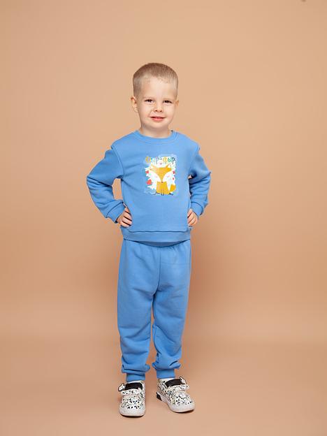 Джемпер детский цвет голубой ОПТ фото 1