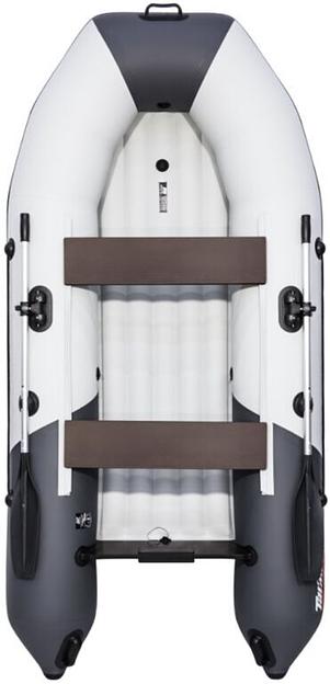 Лодка Таймень NX 2900 НДНД, 2900*1420*400 мм., цвет: серый-черный фото 1