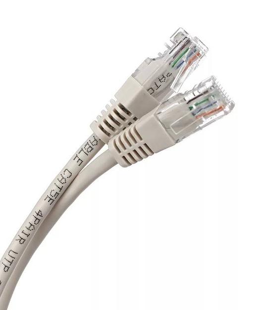 Патчкорд литой Aopen/Qust UTP кат.5е 3м серый фото 1