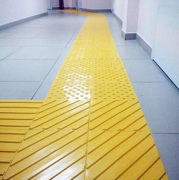 Тактильная плитка ПУ полиуретан 300х300 направляющая ОПТ фото 6