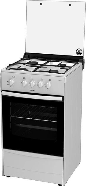 Плита Газовая Darina 1В GM 441 002 W белый (металлическая крышка) реш.сталь фото 2