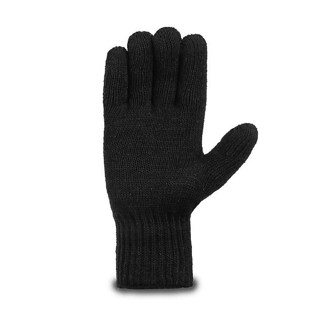 Рабочие перчатки трикотажные «Супер люкс» без ПВХ 7,5 класс вязки (70% хлопок, 30% полиэфир) чёрный, арт.23 фото 2