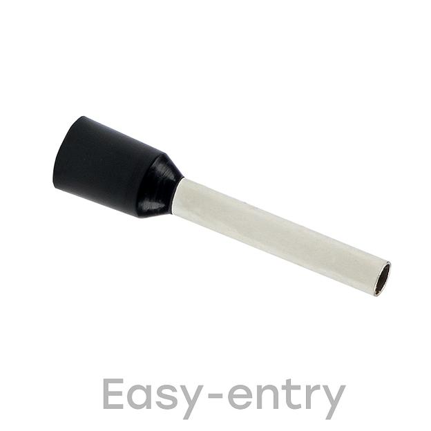 EKF nhvi-1.5-12 Наконечник штыревой втулочный изолированный НШвИ 1,5-12 (50шт.) EKF PROxima фото 1