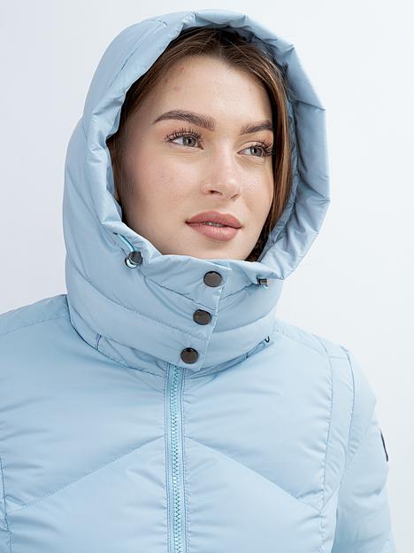 Пальто пуховое женское Ельское, светло-голубой опт фото 1