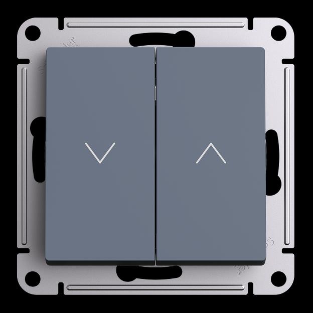 ATLASDESIGN 2-клавишный ВЫКЛЮЧАТЕЛЬ ЖАЛЮЗИ, 10А, мех., ГРИФЕЛЬ фото 1