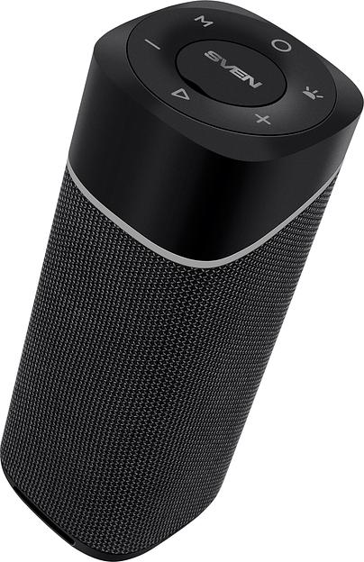 SVEN PS-155, черный (10 Вт, Waterproof (IPx4), TWS, Bluetooth, FM, USB, 1200мА*ч) фото 2