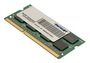 Память DDR3L 4Gb 1600MHz Patriot PSD34G1600L81S RTL PC3-12800 CL11 SO-DIMM 204-pin 1.35В dual rank фото 1