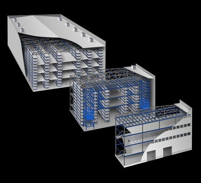 Строительство самонесущного склада на базе стеллажей фото 7