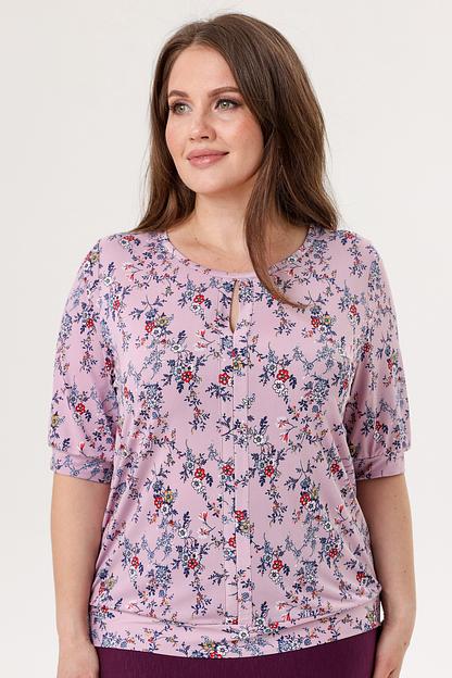 Блузка женская  3088-92/14/Розовый, синий  фото 1