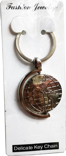 Брелок металл «Глобус» ОПТ фото 1