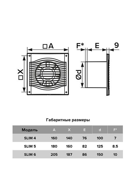 Бытовой вентилятор SLIM 4C-02 Diciti опт фото 4