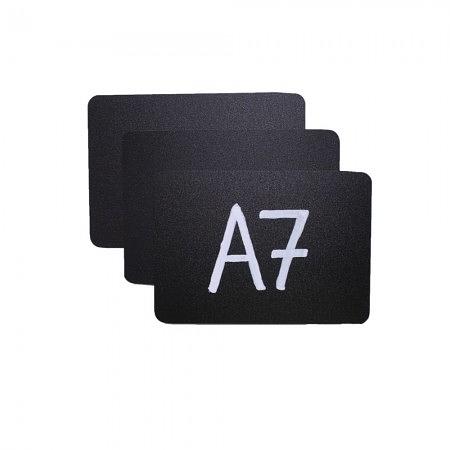 Ценник 105*74 мм. А7 меловой черный без подставки /1/ фото 1