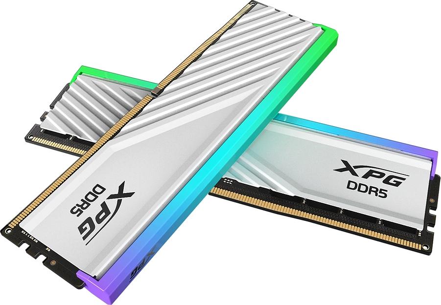 Память DDR5 2x16GB 6400MHz A-Data AX5U6400C3216G-DTLABRWH XPG Lancer RGB RTL PC5-51200 CL32 DIMM 288-pin 1.4В kit dual rank с радиатором Ret фото 3