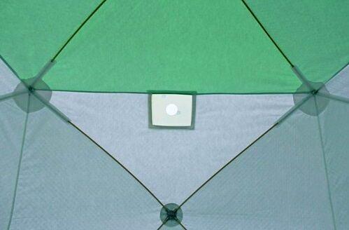 Палатка Медведь куб 3 эконом, 200х200х190 см. фото 5