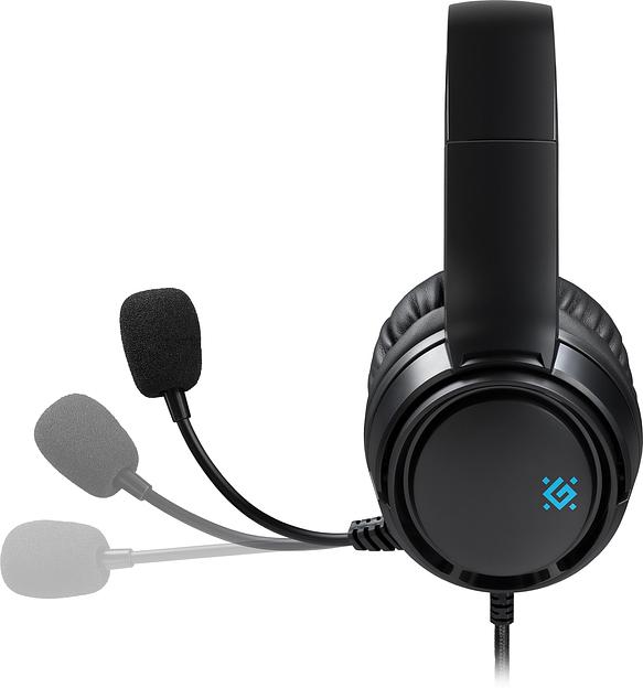 Гарнитура игровая DEFENDER (64548) Abyss черный, провод 2 м фото 7