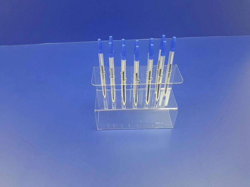 Подставка для ручек карандашей кистей 12 секции (S-образные, место для логотипа фото 3