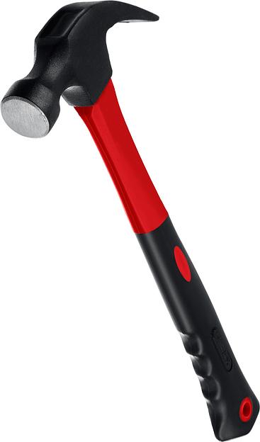 MIRAX 450 г, молоток-гвоздодёр столярный с фиберглассовой рукояткой (20231-450) фото 1