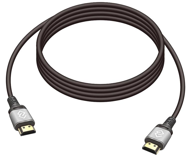 Кабель аудио-видео Digma HDMI (m)/HDMI (m) 3м. позолоч.конт. черный (D-HDMI-V2.0-3M) фото 1