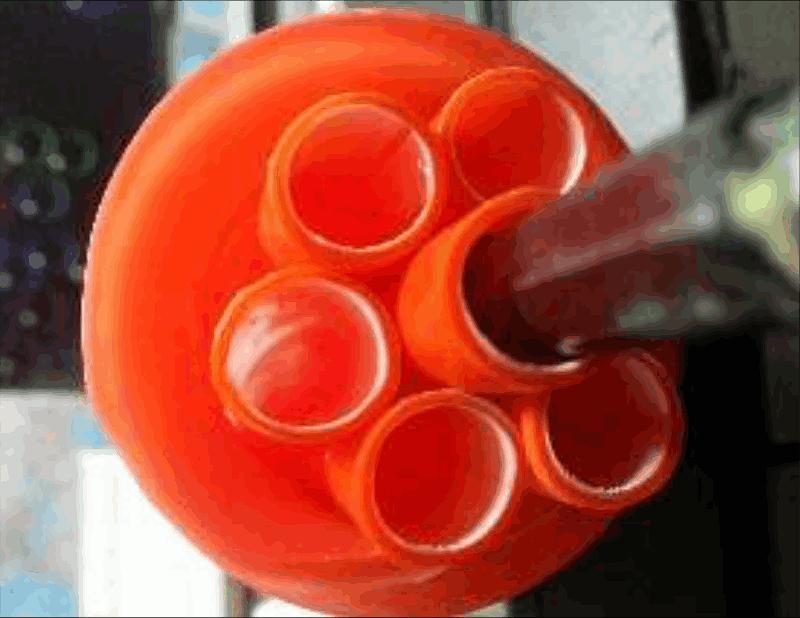 ВКТСо 12х7, НГ DN/OD 55 (не поддерживающая горение) Труба кабельная высокопрочная спиральная гибкая ПНД, многоканальная фото 2