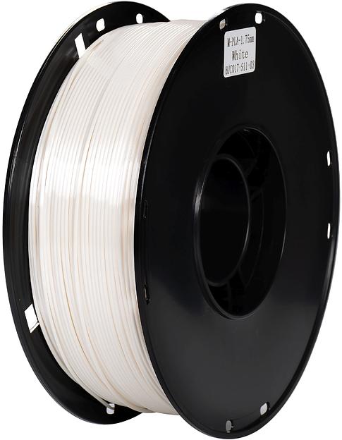 Пластик для принтера 3D Cactus CS-3D-PLA-1KG-S-WHITE PLA SILK d1.75мм 1кг L326м 1цв. фото 1