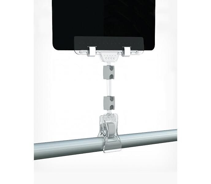 Ценникодержатель на прищепке универсальный с широким зажимом FX-CLAMP ножка 50 мм фото 1