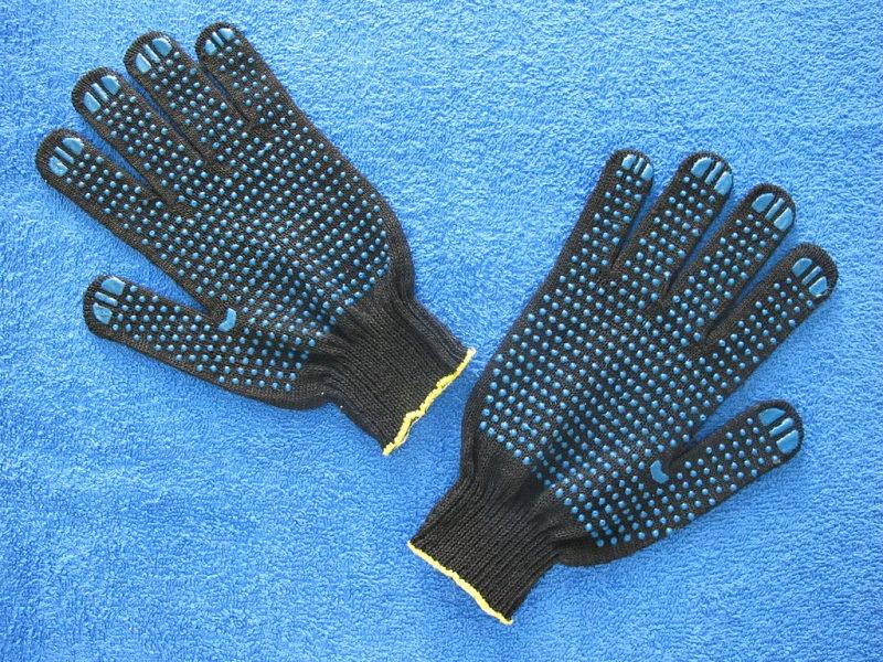 Перчатки черные ПВХ «Стандарт» фото 1