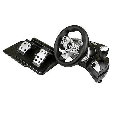 Dialog Игровой руль GW-155VR CyberPilot - эф.вибрации, 2 педали, рычаг ПП, PC USB фото 1