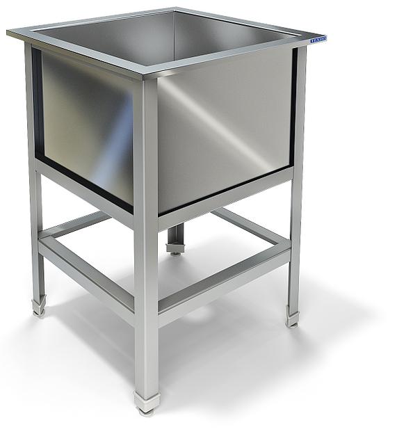 Ванна моечная сварная односекционная ВМ-12/600 (700x700x850 мм) фото 1