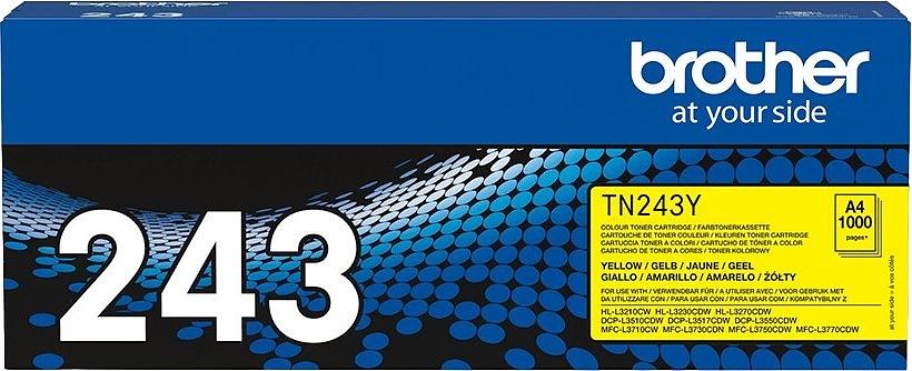 Картридж лазерный Brother TN243Y желтый (1000стр.) для Brother HL3140/3150/3170/DCP9020/MFC9140/9330/9340 фото 2