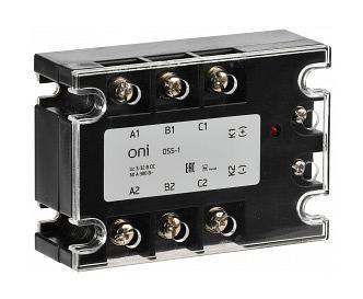 Реле твердотельное IEK Oni OSS-1 трехф. 380В (OSS-1-3-60-B) фото 1